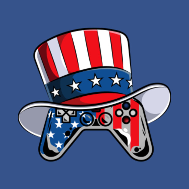 Discover Video Game 4th of July American Flag Gamer Gift - Video Game 4th Of July - T-Shirt