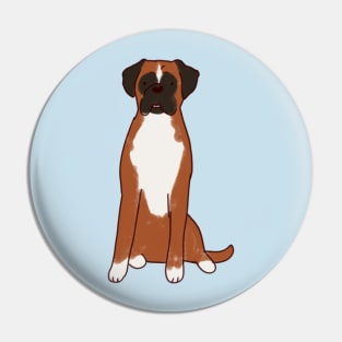 boxer dog drawing Pin