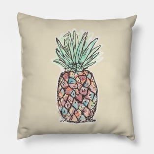 Watercolor Pineapple Pillow