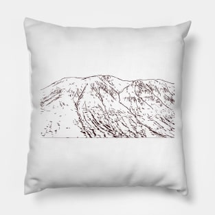 Ben Nevis Scotland design Pillow