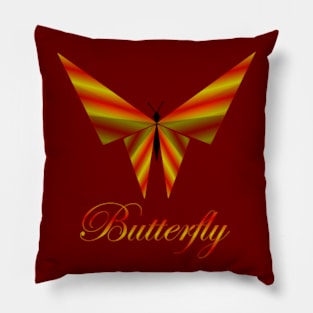 Metallic butterfly Pillow