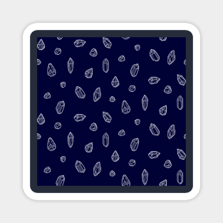 Navy Crystals Magnet