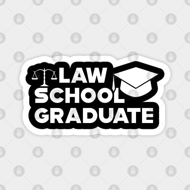 Law School Graduate Magnet by KC Happy Shop