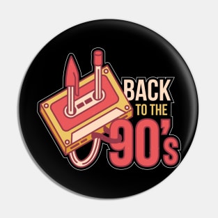 90s - BACK TO THE 90'S lovely retro vintage cassette design Pin
