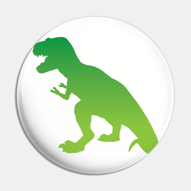 Green T-Rex Pin by gennarmstrong