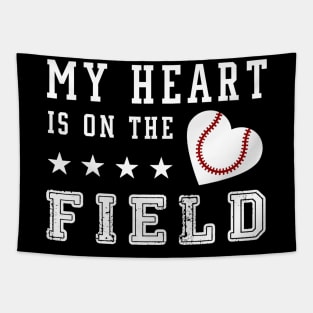 my heart is on the field Tapestry