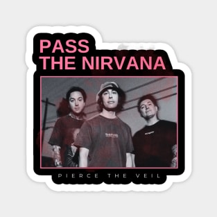 pass the nirvana - vintage minimalism Magnet