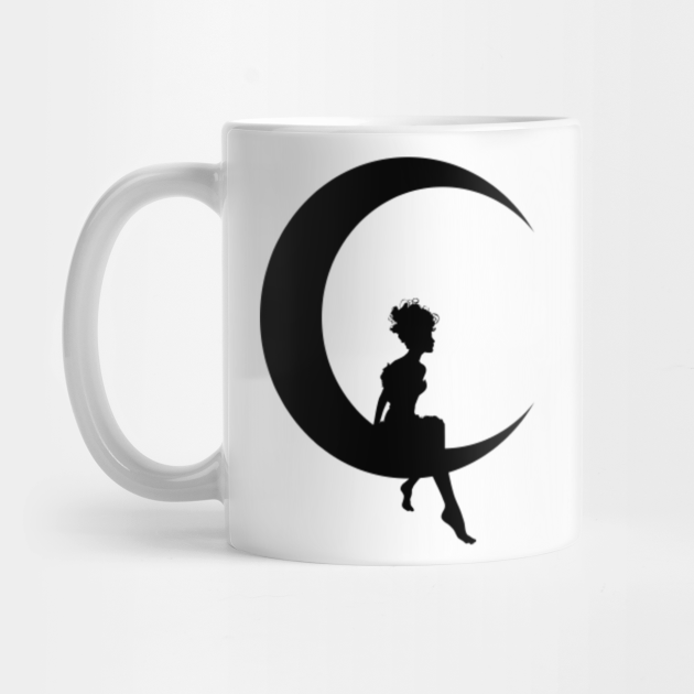 Limited Edition Exclusive Fairy Sitting On Crescent Moon Silhouette Funny Tasse Teepublic Fr This free icons png design of fairy sitting on crescent moon silhouette png icons has been published by iconspng.com. teepublic