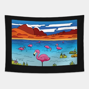 Fernanda Flamingo Tapestry