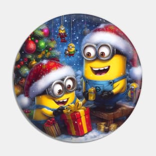 Merry Minions: Festive Christmas Art Prints Featuring Whimsical Minion Designs for a Joyful Holiday Celebration! Pin