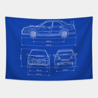 SUBIEBLUEPRINT Tapestry