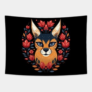 Caracal Valentine Day Tapestry