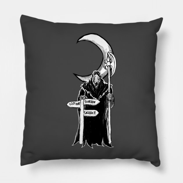 Life Under The Crescent Moon Pillow by fixedthor