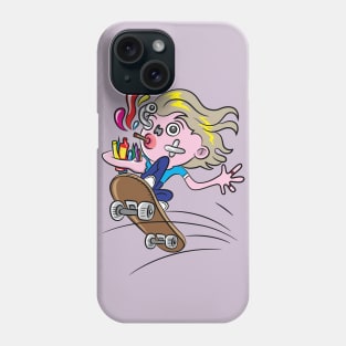 Skateboarder Cartoon Phone Case