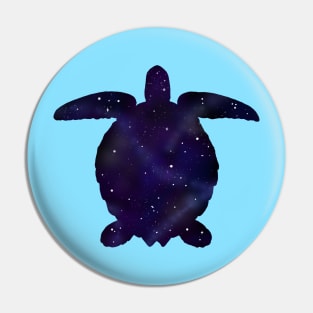 Spaced Sea Turtle Pin