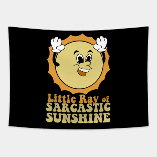 Retro Cartoon Sun  Ray of Sarcastic Sunshine Tapestry