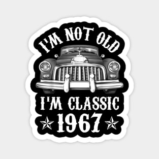 55 Year Old Vintage 1967 Classic Car 55th Birthday Gifts Magnet