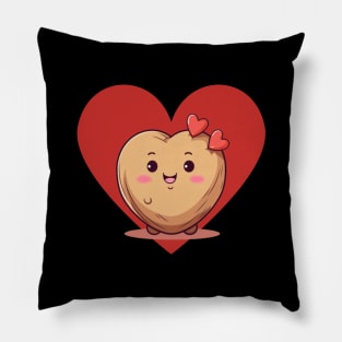 Kawaii Potato, valentines day, love you Pillow