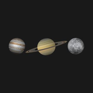 4K HD Jupiter Saturn Mercury Conjunction | Triple Conjunction T-Shirt