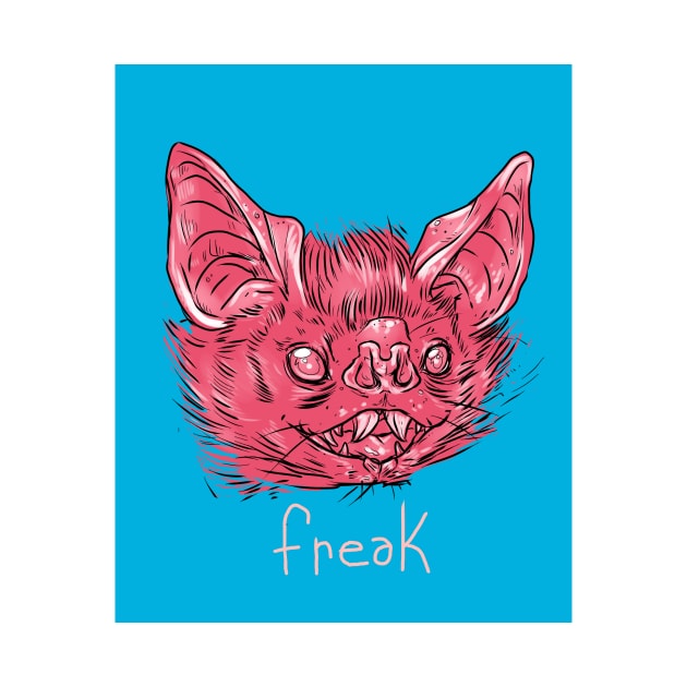 pink freak buck teeth by yodelbat