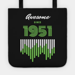 Awesome Since 1951, 70 years old, 70th Birthday Gift Tote