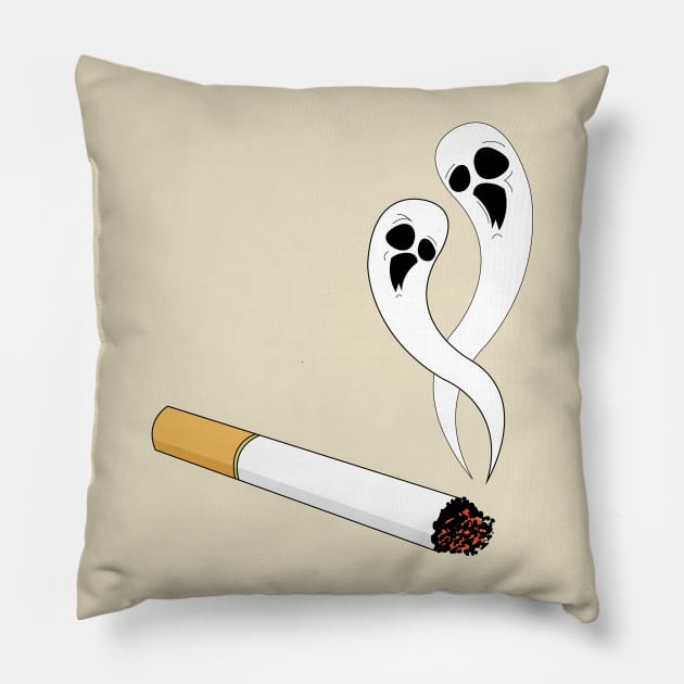 Ghostly smoke Pillow by DoctorBillionaire