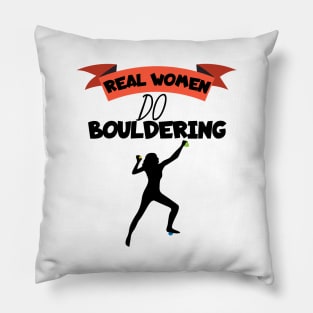 Real women do bouldering Pillow