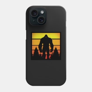 Retro bigfoot silhouette vintage Phone Case