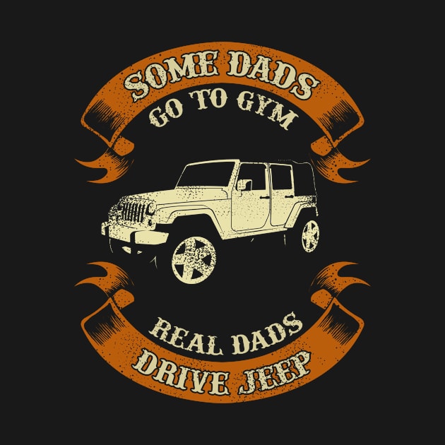 Drive jeep some dads go to gym by Candy Store