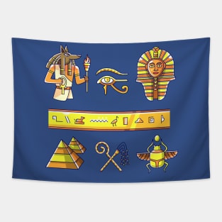 Egyptian Symbol Tapestry