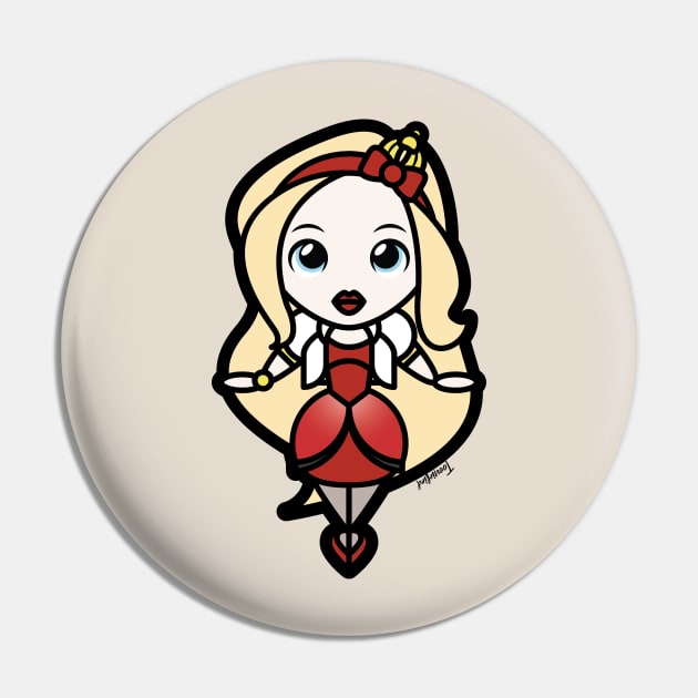 Apple White Tooniefied Pin by Tooniefied