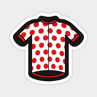 Polka Dot Climbers Cycling Jersey Pattern Magnet