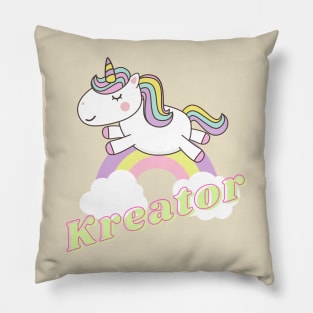 kreator ll unicorn Pillow