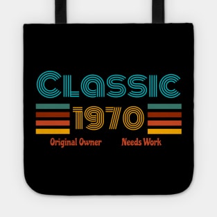 Retro birth year 1970 Tote