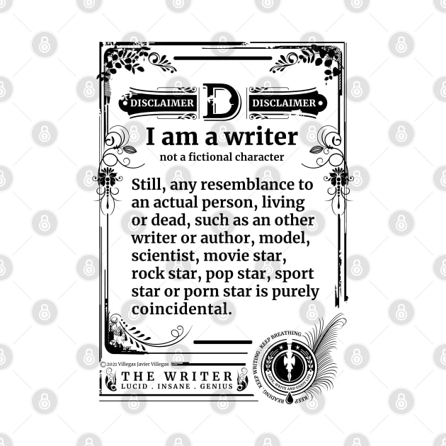 Writer's disclaimer by vjvgraphiks