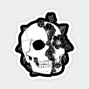 Skull Roses Magnet