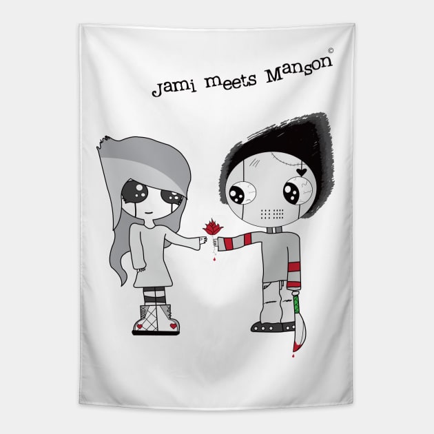 Jami & Manson Tapestry by Zilnation