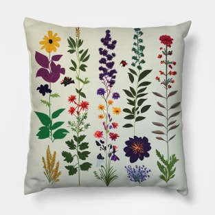 Herbal Harmony: A Blossoming Garden Pillow