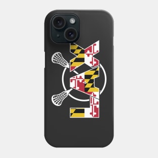 Maryland Flag Lacrosse Phone Case