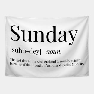 Sunday Definition Tapestry