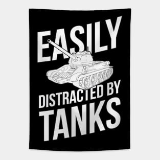 Easily distracted by tanks T-34-85 Tapestry