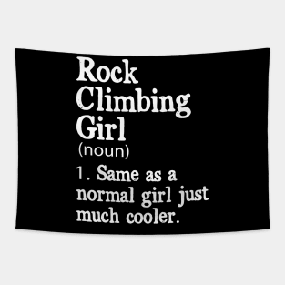 Rock Climbing Mom Definition Tapestry