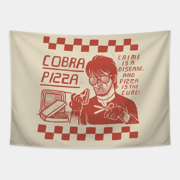 cobra pizza Tapestry by Louisros