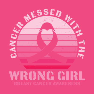 Wrong Girl - Breast Cancer Awareness Month T-Shirt