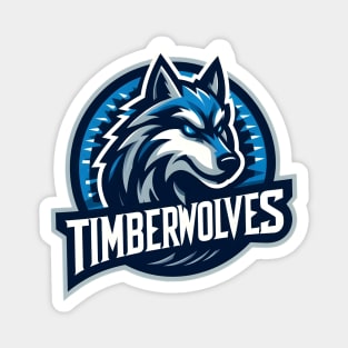 Minnesota timberwolves basketball wolf Magnet