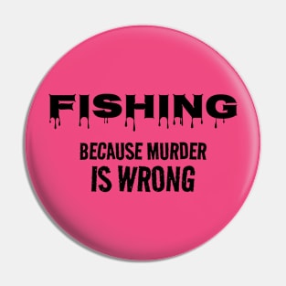 Because Murder is Wrong Pin