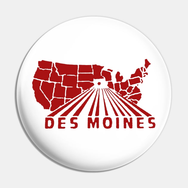 Des Moines Decal Pin by zsonn