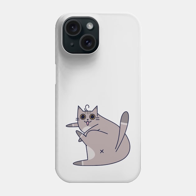 Funny Cat Butt Design Phone Case by Art by Biyan