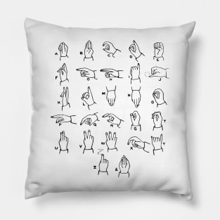 ASL Alphabet Pillow