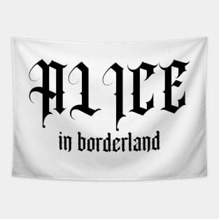 Alice in borderland title black Tapestry